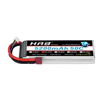 Abbildung von HRB 3S 5200mAh 50C 11,1v LiPo Akku Pack mit T Stecker für RC Auto Flugzeug Buggy Hubschrauber LKW Hobby
