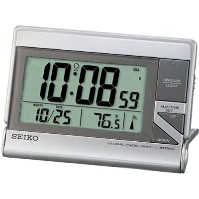 Abbildung von Seiko Wecker LCD silber Kunststoff QHR024S