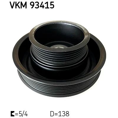Abbildung von SKF VKM 93415 Kurbelwellenriemenscheibe 131.10 / 79.5mm 5, 6 FORD: Focus C Max, FIESTA Mk1 Schrägheck
