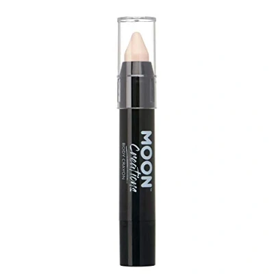 Abbildung von Moon Creations Gesichtsfarbesstift Körperkreide, 3,2 g, schweißfeste und wasserbeständige Gesichtsfarbe, tierversuchsfrei, für Kostüme, Feste, Halloween Kinder, Erwachsene (blasse Haut, 3,5 g)