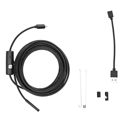 Abbildung von USB Endoskop 5M Inspektion Kamera Borescope IP67 Wasserdicht mit 6 LED Leuchten Kompatibel Android Win XP/7/8/9/10