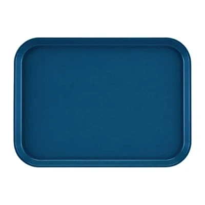 Abbildung von Cambro DS517 Epictread Rechteckiges Rutschfestes Fiberglastablett, Blau, 35cm x 27cm