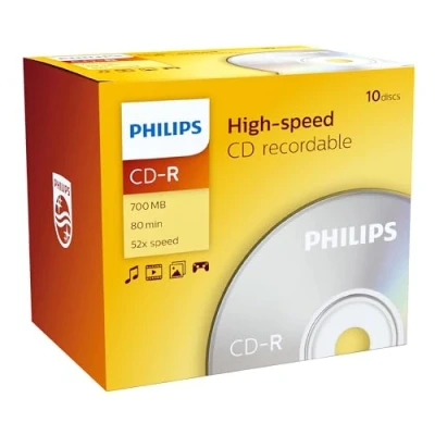 Abbildung von Philips 10 x cd R 700 MB (80 min) 52x box
