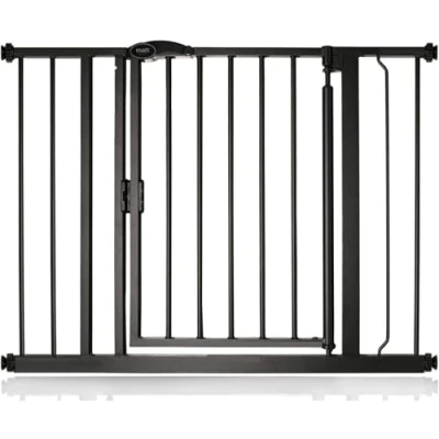 Abbildung von Bettacare Automatisch Schließendes Treppengitter, 96.6cm 103.6cm, Mattschwarz, Druckmontage Sicherheitsgitter, Babygitter, Sicherheitsschranke für Türen, Flure und Räume