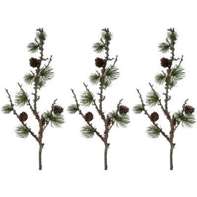 Abbildung von Winterliche Kunstpflanze Weihnachtsdeko Eukalyptus, Creativ green, Höhe 38 cm, Zweige mit künstlichem Schnee bedeckt, 3er Set