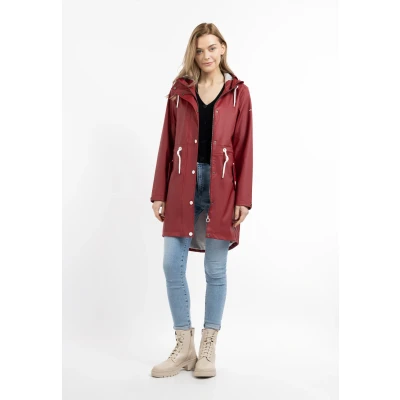 Abbildung von DREIMASTER maritim Damen Regenmantel XS / Dunkelrot 100% Polyester