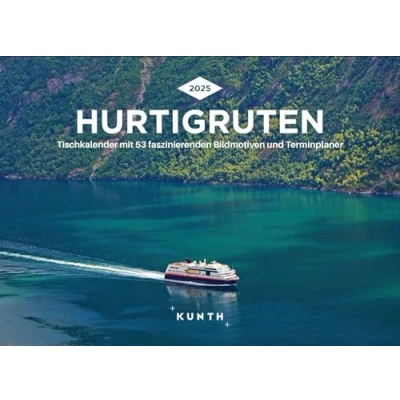 Abbildung von Hurtigruten KUNTH Tischkalender 2025: Wochenkalender mit faszinierenden Fotomotiven und einem praktischen Terminplaner