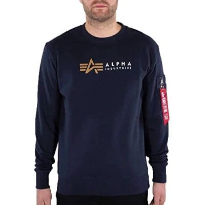 Abbildung von Alpha Industries Sweatshirt, Herren, Größe: Small, Rep blue