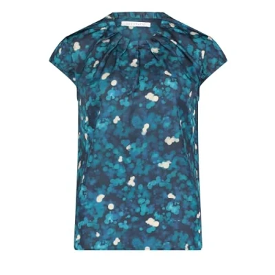 Abbildung von Betty &amp; Co Schlupf Kurzarm Bluse, Damen, Größe: 38, Dark blue petrol