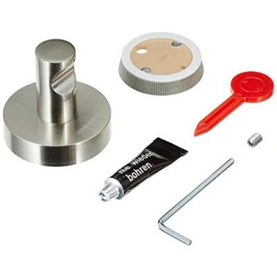 Abbildung von 4 x Tesa Klebehaken Powerbutton rund matt