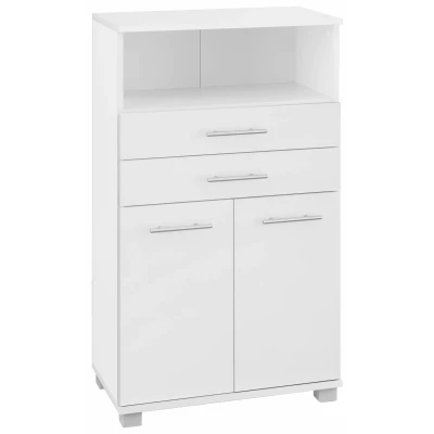 Abbildung von Schildmeyer Midischrank &quot;Emmi in verschiedenen Farben&quot;, Breite 60 cm, Metallgriffe, mit 2 Schubkästen