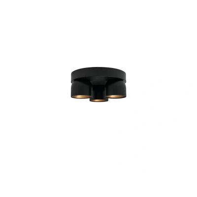 Abbildung von Downlight Pitcher, GU10, dreiflammig, rund, Metall, schwarz
