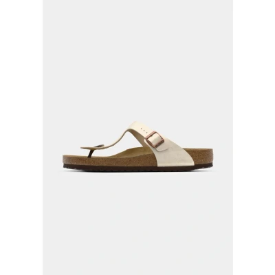 Abbildung von Birkenstock Gizeh BF Regular Zehentrenner, Damen, Größe: 35, Pearl white Schuhe