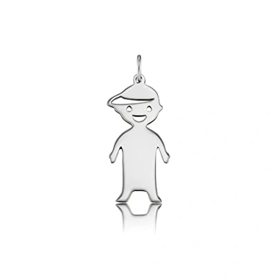 Abbildung von Engelsrufer Damen Anhänger Mein Junge aus Sterling Silber mit gravierbarer Fläche Ösenverschluss nickelfrei My Boy Girl Kollektion
