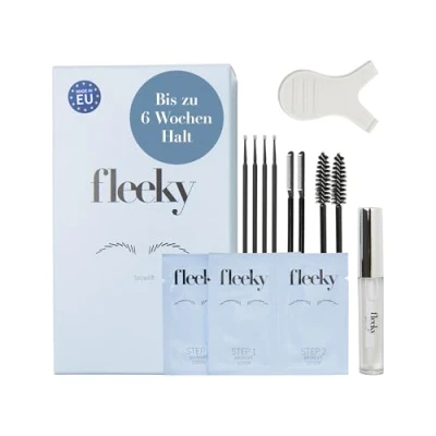 Abbildung von Fleeky Augenbrauen Lifting Set DIY Brow Voluminöse &amp; Definierte Schonend Einfach hält bis zu 4 6 Wochen Made in EU