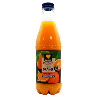 Abbildung von Edeka Herzstücke Milde Orange Fruchtsaft, 6er Pack (6 x 1 l) EINWEG