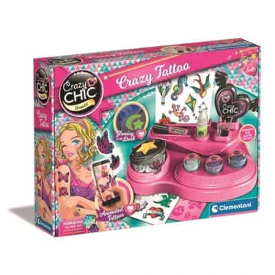 Abbildung von Clementoni Kunst &amp; Craft Crazy Chic Tattoo, Spielzeug für Kinder 6 10 Jahre 18771