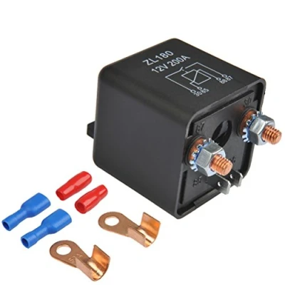 Abbildung von EMNIMQ 12v 200A Auto KFZ Relais Set,Relay Box Batterie Trennrelais,Batterie Trennschalter Anlasser Lkw Motorstarter mit 4 Terminals,für PKW Wohnwagen