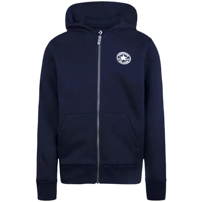Abbildung von Converse Chest Unisex Sweatjacke für Kinder, Größe: 128/132, Obsidian