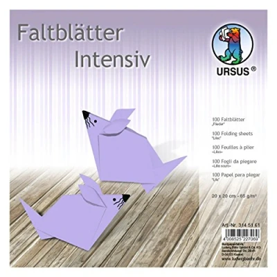 Abbildung von Ludwig Bähr Faltblätter Intensiv Uni 20x20cm VE=100 Blatt flieder