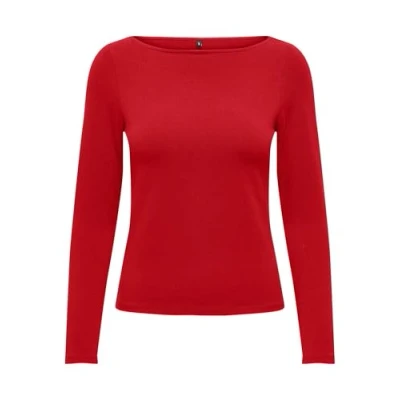 Abbildung von ONLY Onllive LOVE Langarmshirt, Damen, Größe: 3XL, High risk red