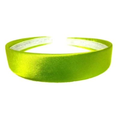 Abbildung von Aliceband Haarreif, leuchtende Farbem Satin, 2,5 cm breit Gr. 25mm max width, grün