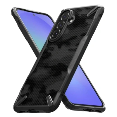 Abbildung von Ringke Fusion X Case Kompatibel mit Samsung Galaxy A56 / A36 5G Hülle, [Robuster Schutz] Tarnmuster Design Robust Bumper Stoßfest Kratzfest Fortschrittliche Schutz Handyhülle Camo Black