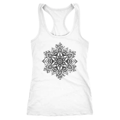 Abbildung von Neverless Tanktop Damen Tank Top Mandala Ornament Bohemian Boho Ethno Racerback Neverless®