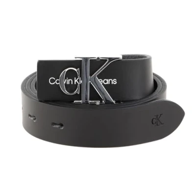 Abbildung von Calvin Klein Jeans Monogram Hardware Gürtel, Herren, Größe: 85, Black