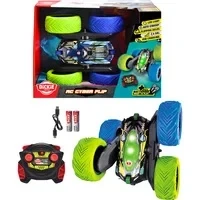 Abbildung von Dickie Toys RC Auto Cyber Flip (22 cm) ferngesteuertes ab 6 Jahre mit 360 Stunts und Licht, Remote Control Car für Kinder, 12 km/h, inkl. 2,4 GHz Fernbedienung Batterien