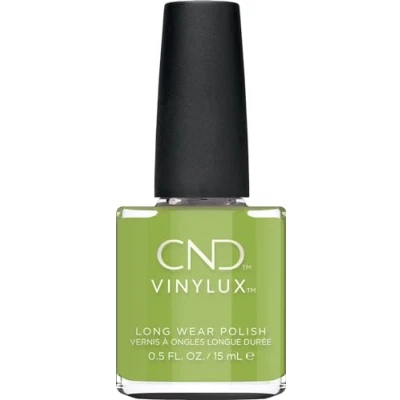 Abbildung von CND Nagellack Vinylux Meadow Glow Nr.470 grün kratzfest &amp; schnelltrocknend Gleam collection Original