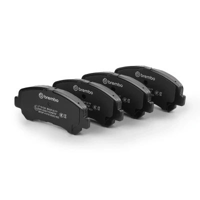 Abbildung von BREMBO P 79 028 Bremsbelagsatz mit akustischer Verschleißwarnung ohne Zubehör NISSAN: Qashqai / Qashqai+2 I Van, Juke,
