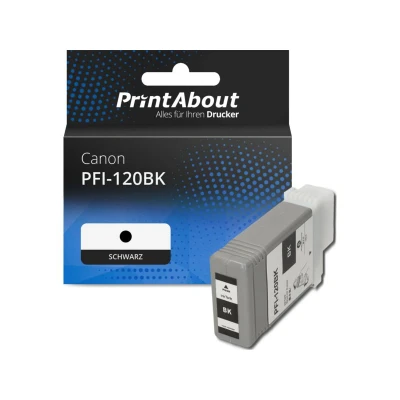 Abbildung von Druckerpatrone kompatibel mit Canon PFI 120BK Schwarz