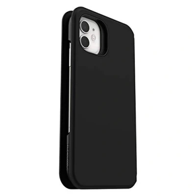 Abbildung von Apple iPhone 11 Hülle Kunstleder OtterBox Klapphülle Handyhülle Schwarz Shockproof/Stoßfest