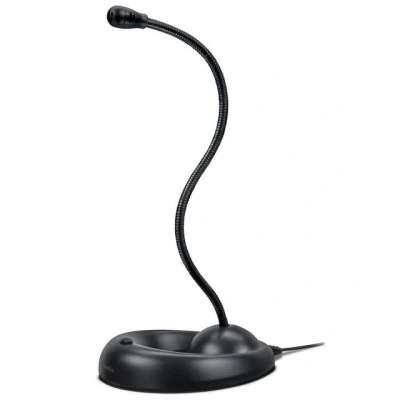 Abbildung von Speedlink Mikrofon LUCENT 3,5mm Tisch Desktop Microphone, Standfuß, 1,7m Kabel, verformbar, für PC Notebook Laptop etc.