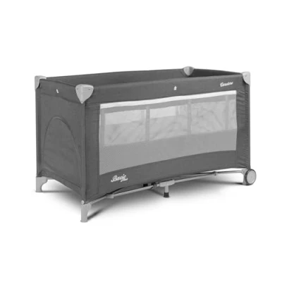 Abbildung von CARETERO Basic Plus Baby Reisebett mit Matratze 120x60 cm Faltbares für Babys bis 15 kg Ab Geburt 4 Jahre Inkl. Transporttasche Graphit
