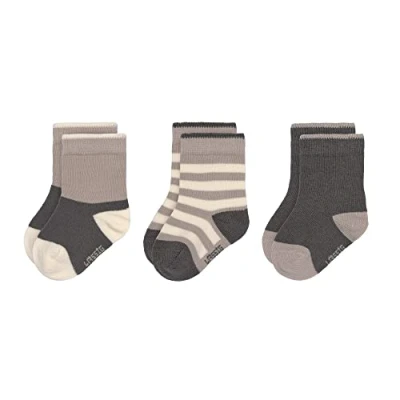 Abbildung von LÄSSIG Unisex Kinder und Babysocken 3er Set/ Anthrazit Taupe Größe 23 26