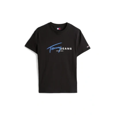 Abbildung von Tommy Jeans TEE Tshirt print, Herren, Größe: 50, Black