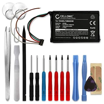 Abbildung von CELLONIC Akku kompatibel mit Garmin Edge 1000, Explore 010 01161 00, DI44EJ18B60HK 3.6V 3.7V 1200mAh + Werkzeug Set 17tlg