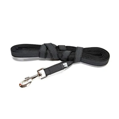 Abbildung von Julius K9 C&amp;amp G Schnur, schwarz/grau 20mm/5m mit Handgriff
