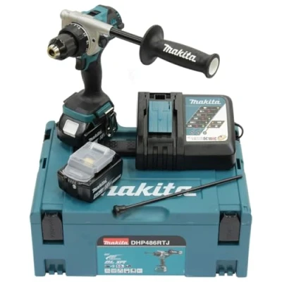 Abbildung von Makita Akku Schlagbohrschrauber DHP486RTJ, (Set), inkl. 2 Akkus