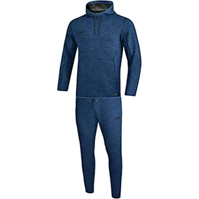 Abbildung von JAKO Herren Jogginganzug Premium Basics mit Kapuzensweat, royal meliert, XL, M9629