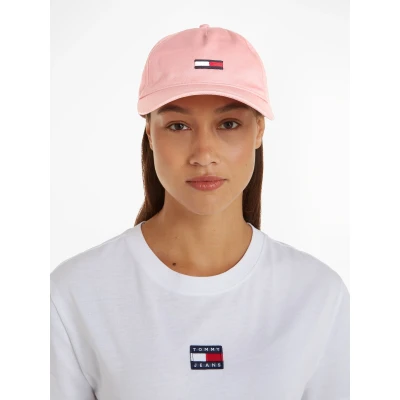 Abbildung von Tommy Jeans Elongated FLAG Unisex Cap, Größe: One Size, Chalky pink