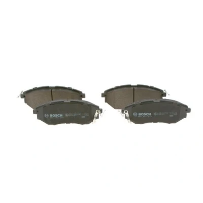 Abbildung von BOSCH 0 986 494 679 Bremsbelagsatz Low Metallic mit akustischer Verschleißwarnung Anti Quietsch Blech SUBARU: Tribeca, Forester IV, Outback V