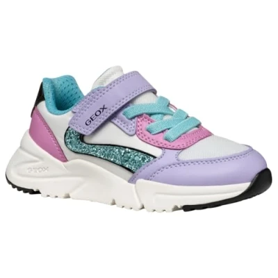 Abbildung von Geox J Loftus Lauflernschuh für Kinder, Größe: 33, Lilac turquoise Schuhe
