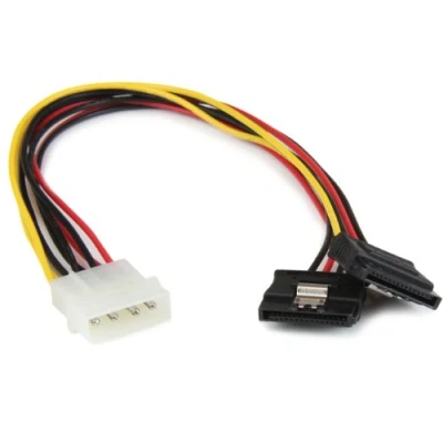 Abbildung von StarTech.com 30 cm 4 Pin LP4 auf SATA Y Stromkabel zu Serial ATA Splitter Kabel