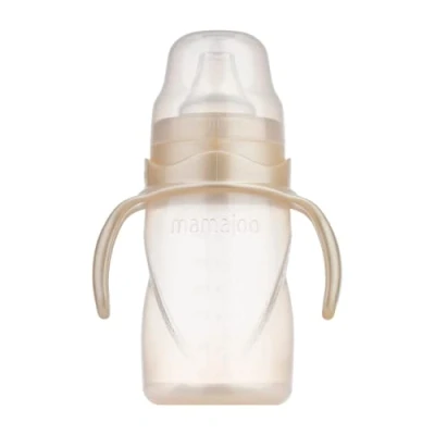 Abbildung von mamajoo Trinkbecher 270 ml für Babys und Kleinkinder, auslaufsicherer Trinklernbecher ab 6 Monate mit Anti Kolik Ventilsystem, Baby ergonomischen Griffen, trinken lernen, BPA frei