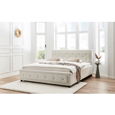 Abbildung von ATLANTIC home collection Polsterbett &quot;Krista mit Acrylsteinverzierung in Kopf und Fußteil&quot;, erhältlich den Breiten 160cm &amp; 180cm