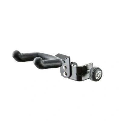 Abbildung von K&amp;M 15590 Ukulele Halter Schwarz flexible Klemmvorrichtung aus Stahl Kunststoffbezug, 6,6 x 11,6 6 cm