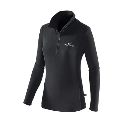 Abbildung von Black Crevice Damen Fleece Skirolli, schwarz/silber, 42